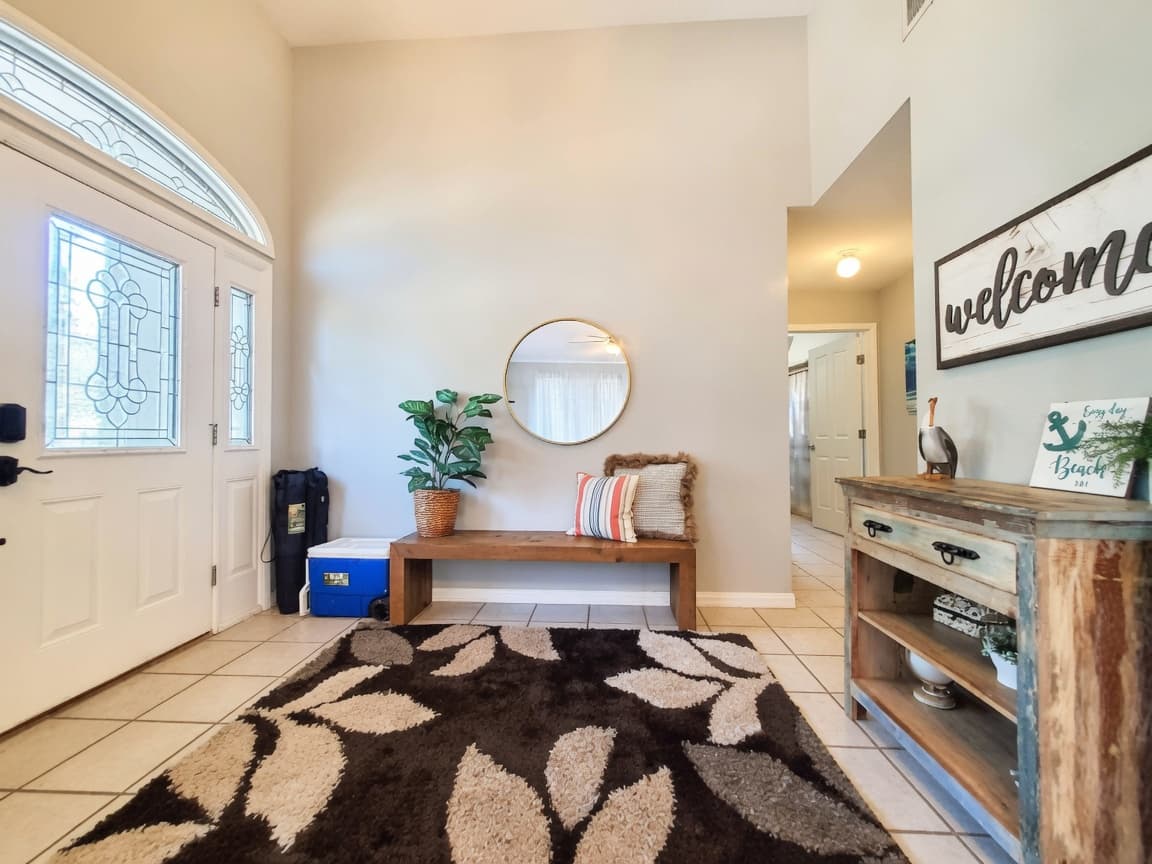 Two Houses — Just Beachy side: living room